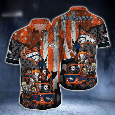 Denver Broncos Horror Night Hawaiian Shirt