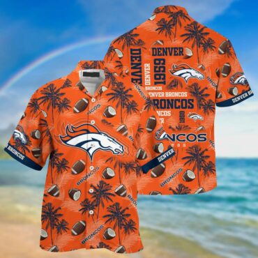 Denver Broncos Island Game Day Hawaiian Shirt