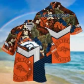 Denver Broncos Paradise Bloom Hawaiian Shirt