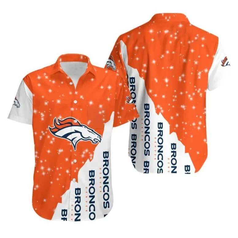 Denver Broncos Starburst Pride Hawaiian Shirt