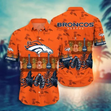 Denver Broncos Tropical Luau Ukulele Spirit Hawaiian Shirt