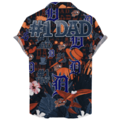 Detroit Tigers 1 Dad Hawaiian Shirt Back - TeeAloha