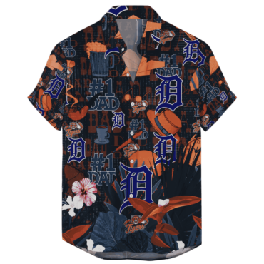 Detroit Tigers #1 Dad Hawaiian Shirt