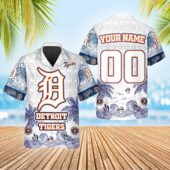 Detroit Tigers Classic Palms Hawaiian Shirt - TeeAloha