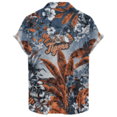 Detroit Tigers Coastal Skull Hawaiian Shirt Back - TeeAloha