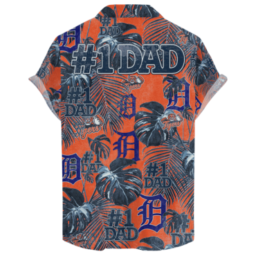 Detroit Tigers Father’s Day For Dad Grandpa Hawaiian Shirt