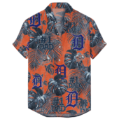 Detroit Tigers Father’s Day For Dad Grandpa Hawaiian Shirt Front - TeeAloha