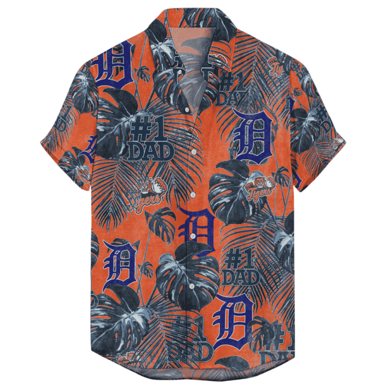 Detroit Tigers Father’s Day For Dad Grandpa Hawaiian Shirt