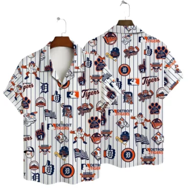 Detroit Tigers Game Day Icons Hawaiian Shirt