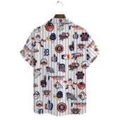 Detroit Tigers Game Day Icons Hawaiian Shirt Back - TeeAloha