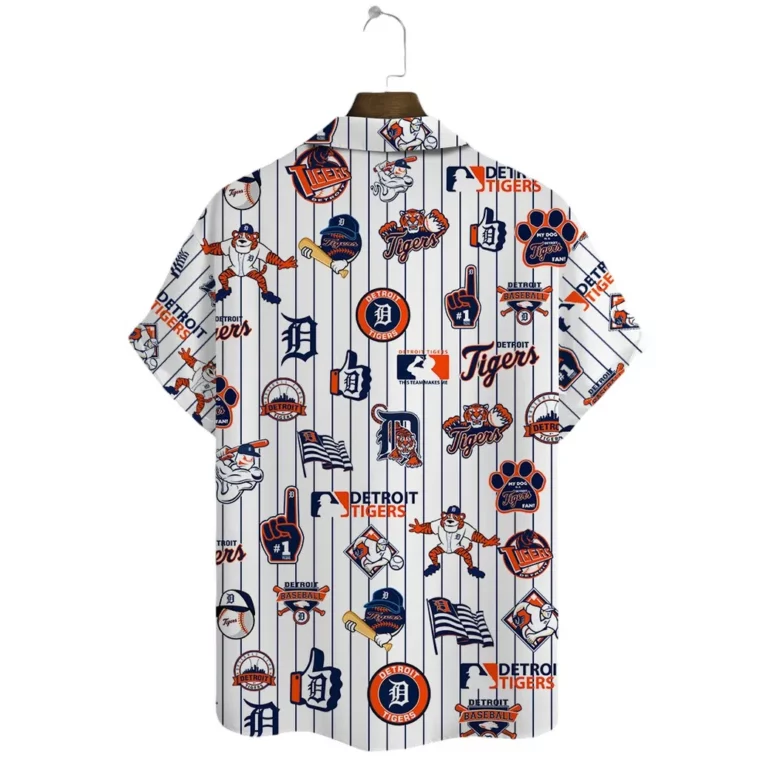 Detroit Tigers Game Day Icons Hawaiian Shirt