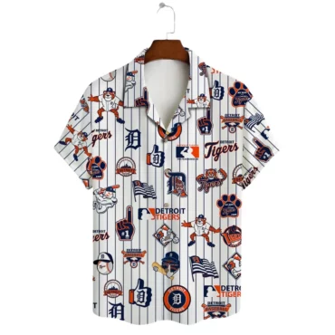 Detroit Tigers Game Day Icons Hawaiian Shirt