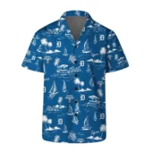 Detroit Tigers Island Breeze Hawaiian Shirt Front - TeeAloha