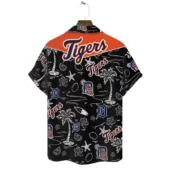 Detroit Tigers Island Vibes Hawaiian Shirt Back - TeeAloha