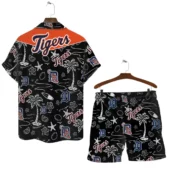 Detroit Tigers Island Vibes Hawaiian Shirt Back With Short - TeeAloha