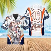 Detroit Tigers Legends Collage Hawaiian Shirt - TeeAloha