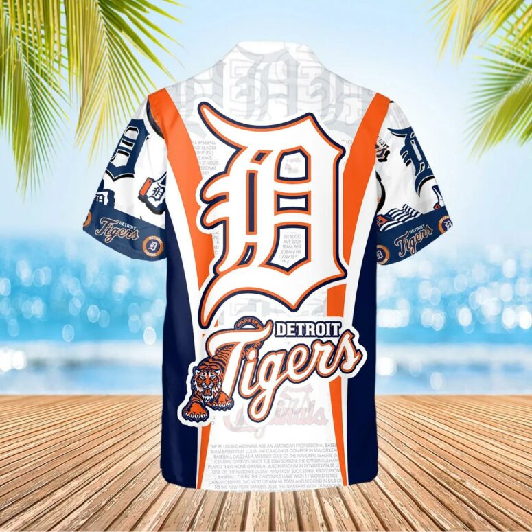 Detroit Tigers Legends Collage Hawaiian Shirt