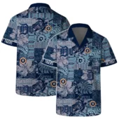 Detroit Tigers Patchwork Pattern Hawaiian Shirt