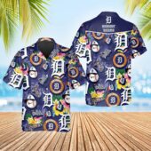 Detroit Tigers Tropical Icon Hawaiian Shirt - TeeAloha