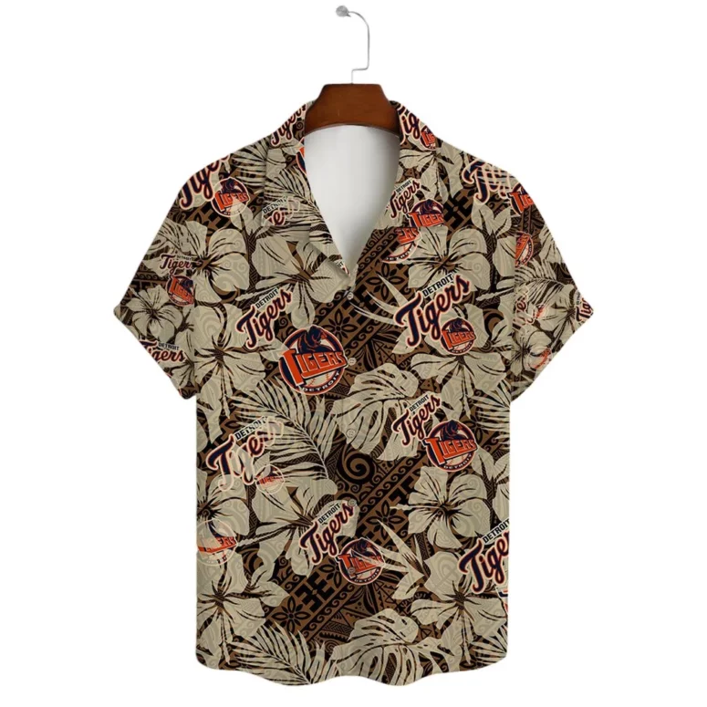 Detroit Tigers Tropical Jungle Hawaiian Shirt