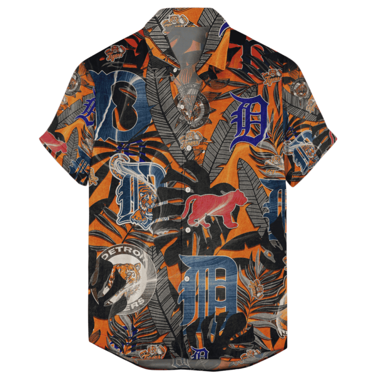 Detroit Tigers Tropical Vibes Hawaiian Shirt