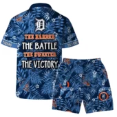Detroit Tigers Victory Quote Hawaiian Shirt Back With Short - TeeAloha