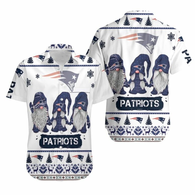 Gnomes New England Patriots Ugly Hawaiian Shirt