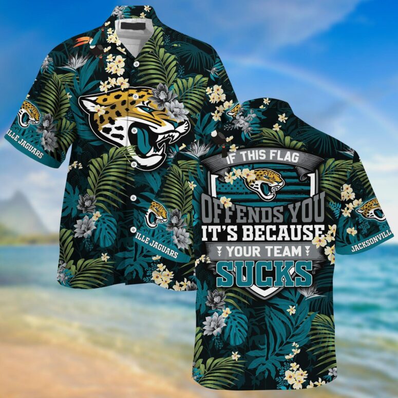 Jacksonville Jaguars Bold Statement Hawaiian Shirt