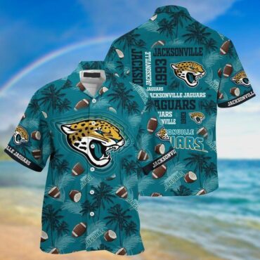 Jacksonville Jaguars Football Palms Hawaiian Shirt