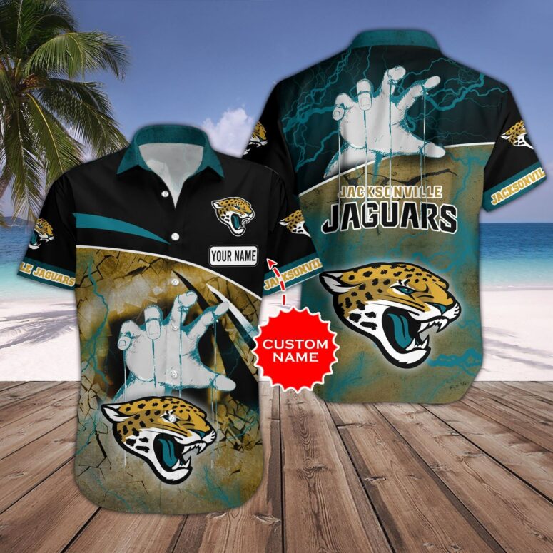 Jacksonville Jaguars Thunder Claw Custom Hawaiian Shirt