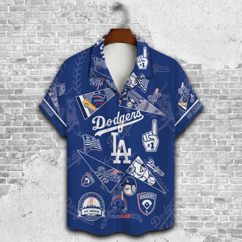 Los Angeles Dodgers #1 Fan Collage Hawaiian Shirt