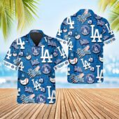 Los Angeles Dodgers All Star Icons Hawaiian Shirt - TeeAloha