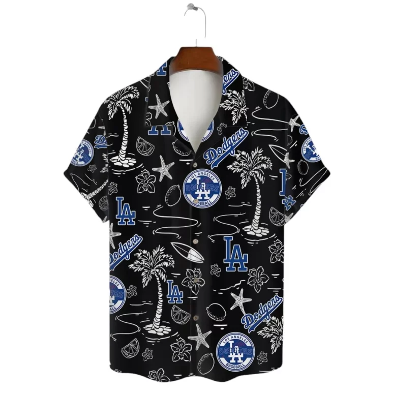 Los Angeles Dodgers Beach Icons Hawaiian Shirt