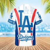 Los Angeles Dodgers Champions Collage Hawaiian Shirt Back - TeeAloha