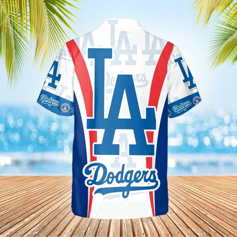 Los Angeles Dodgers Champions Collage Hawaiian Shirt