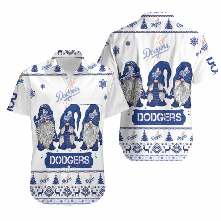 Los Angeles Dodgers Christmas Gnome Hawaiian Shirt