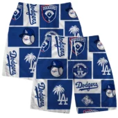 Los Angeles Dodgers Icon Block Hawaiian Short - TeeAloha