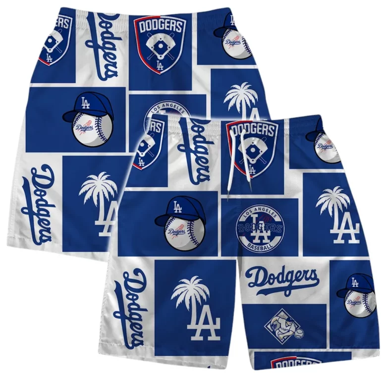 Los Angeles Dodgers Icon Block Hawaiian Shirt