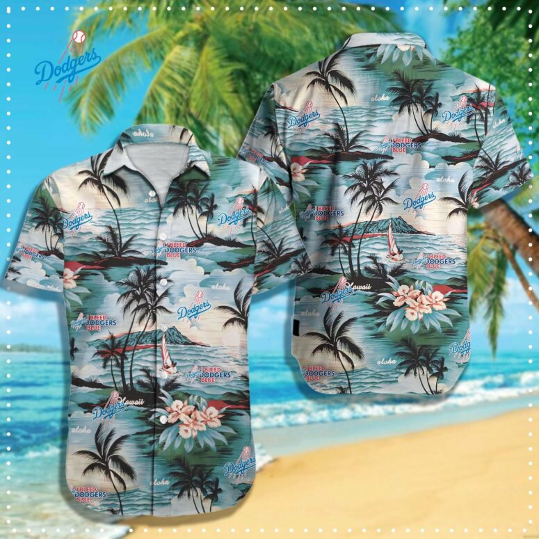 Los Angeles Dodgers Island Paradise Hawaiian Shirt