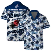 Los Angeles Dodgers Major League Baseball Palms Hawaiian Shirt - TeeAloha