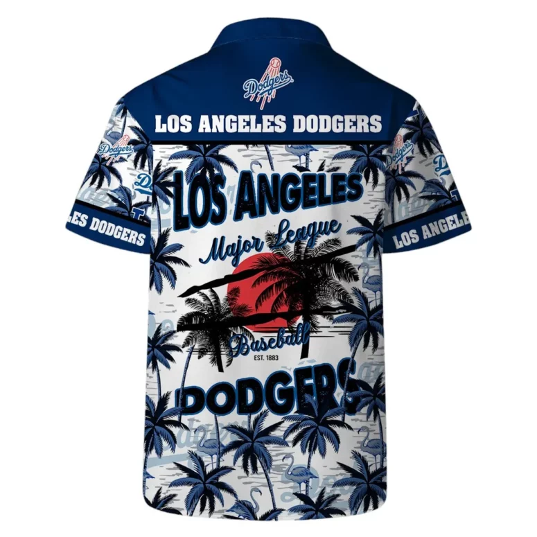 Los Angeles Dodgers Major League Baseball Palms Hawaiian Shirt