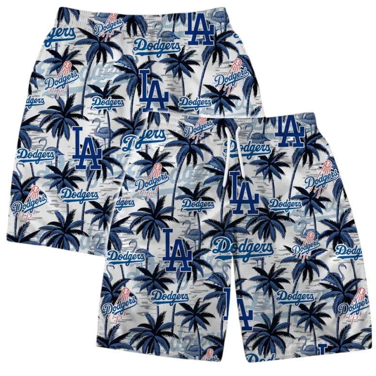 Los Angeles Dodgers Major League Baseball Palms Hawaiian Shirt