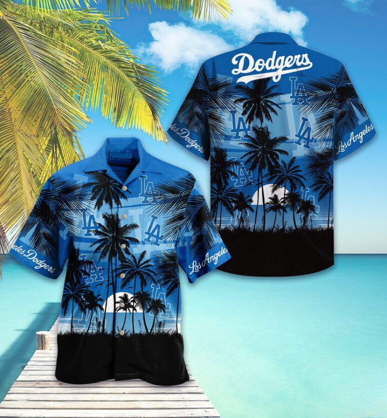 Los Angeles Dodgers Ocean Breeze Hawaiian Shirt