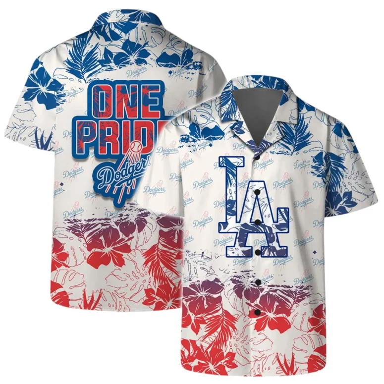 Los Angeles Dodgers One Pride Hawaiian Shirt