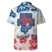 Los Angeles Dodgers One Pride Hawaiian Shirt Back - TeeAloha