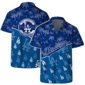 Los Angeles Dodgers Palm Paradise Hawaiian Shirt - TeeAloha