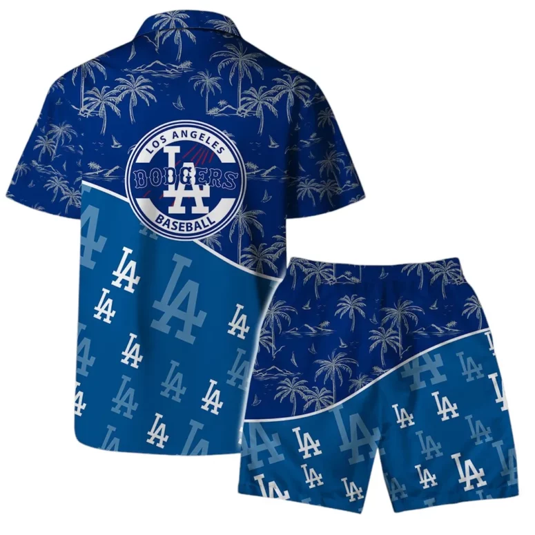 Los Angeles Dodgers Palm Paradise Hawaiian Shirt