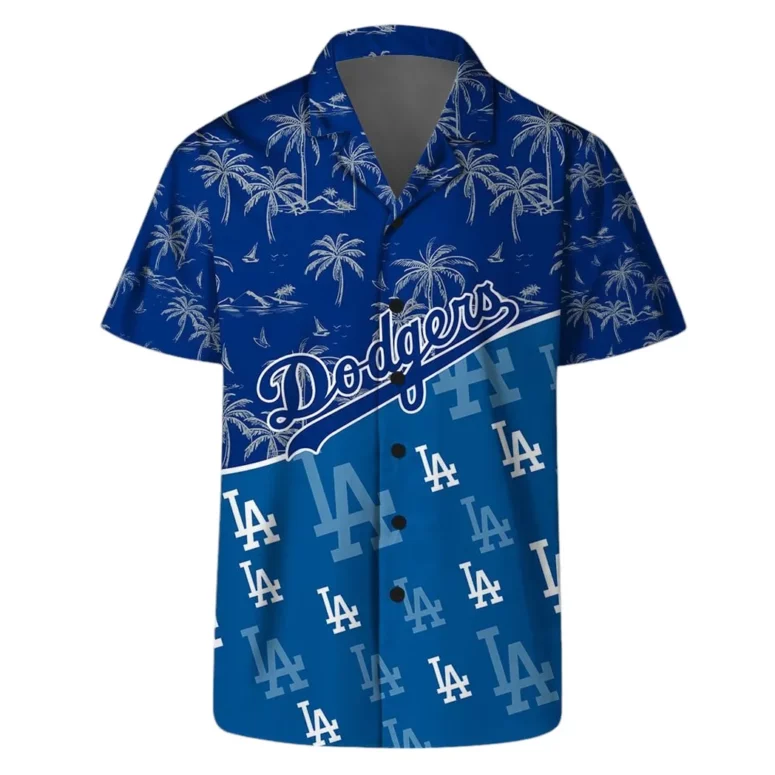 Los Angeles Dodgers Palm Paradise Hawaiian Shirt