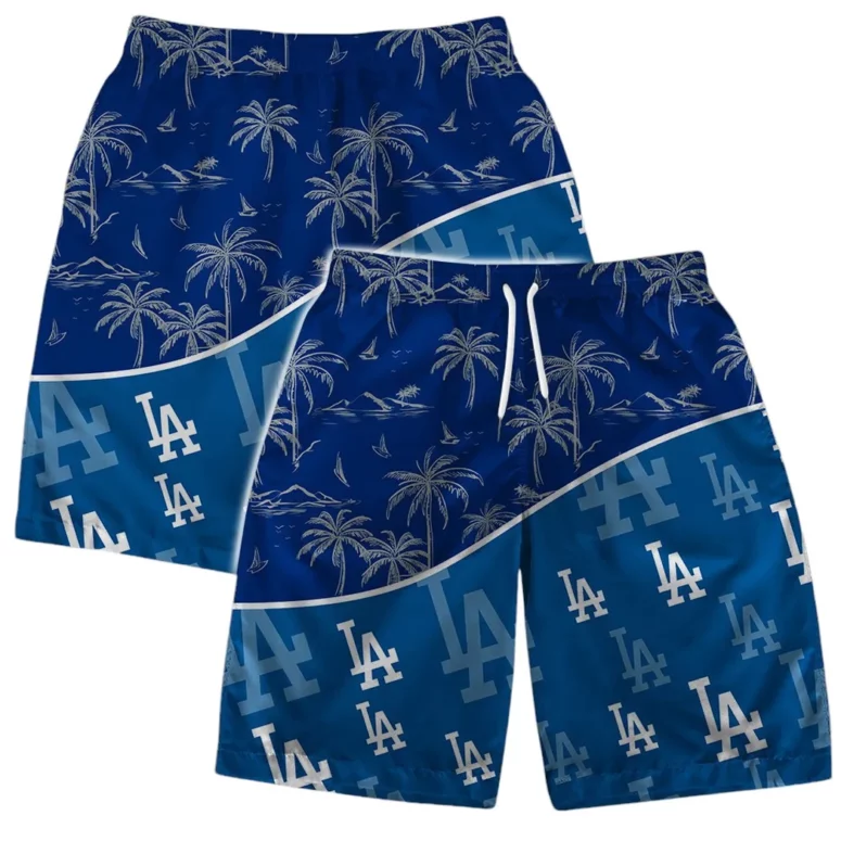 Los Angeles Dodgers Palm Paradise Hawaiian Shirt