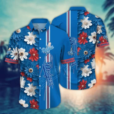 Los Angeles Dodgers Summer Bloom Hawaiian Shirt